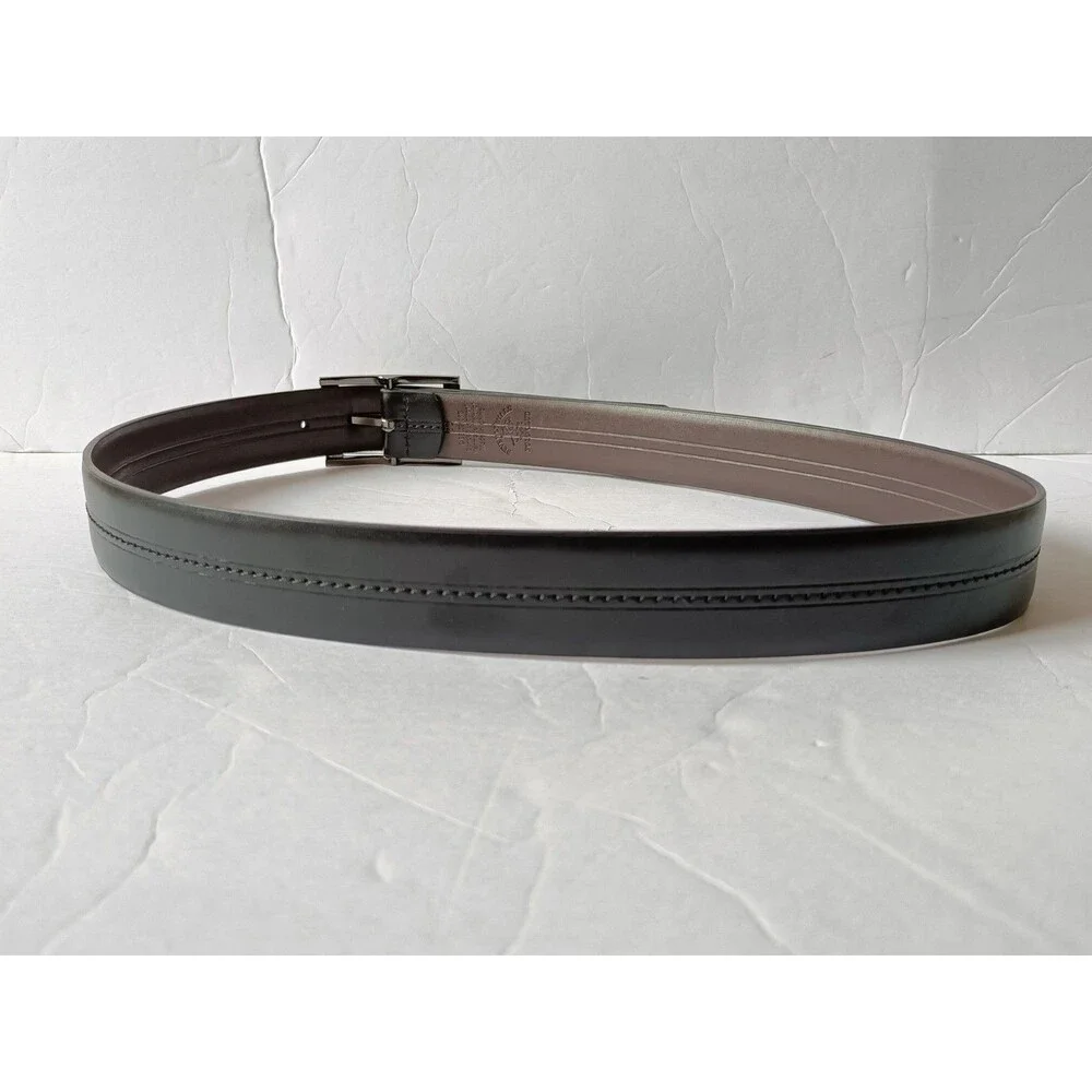 Beverly Hills Polo Club Belt Men's 36 Bonded Leather Black Adjustable